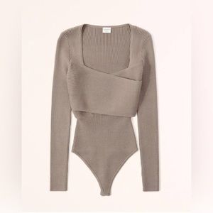Abercrombie Luxeloft Wrap Sweater Bodysuit